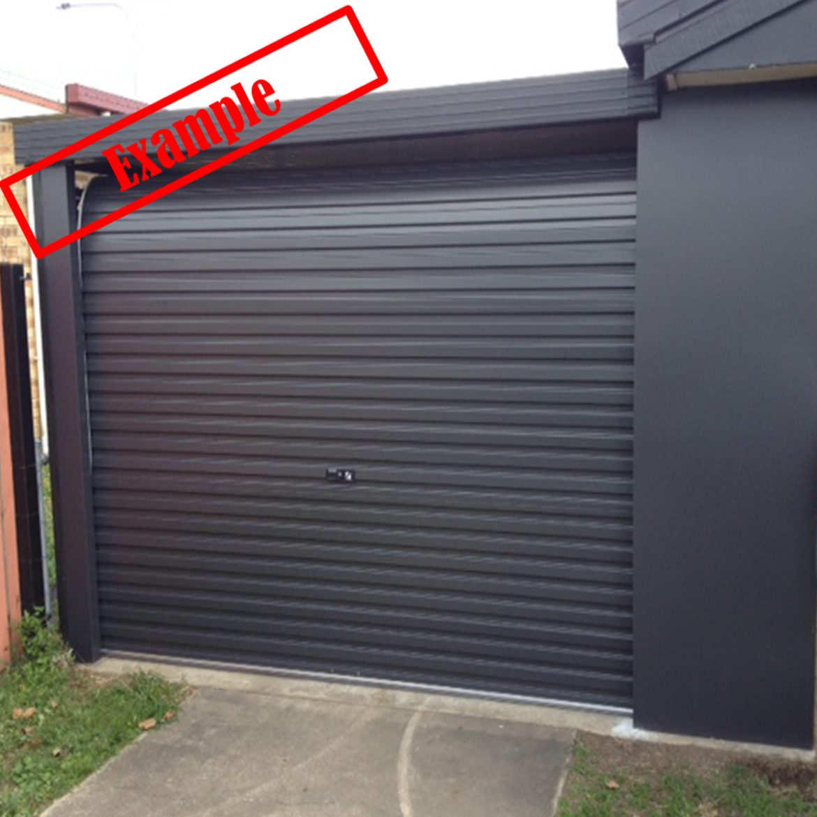 AA Series Taurean Garage Roller Door Monument Colour 2500mmH x 4900mmW Automatic Remote Access
