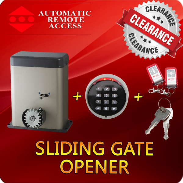 Sliding Gate Opener with Wireless Keypad